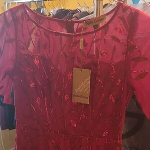 Aurelie Couture Red Sequin Dress